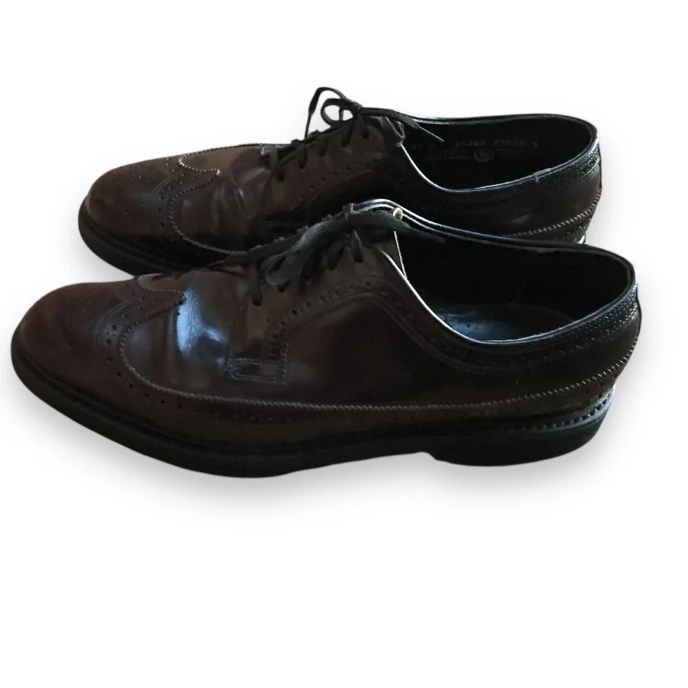 Stuart McGuire Men's Burgundy Wingtip Brogues Oxford Leather‎ Dress Shoes 9.5 C